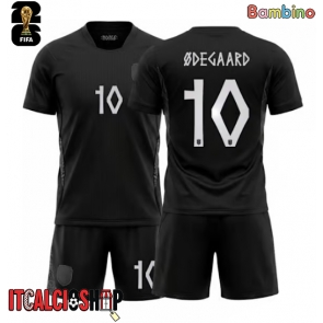 Norvegia Martin Odegaard #10 Seconda Maglia Bambino Mondiali 2026 Manica Corta (+ Pantaloni corti)